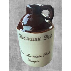Vtg Mountain Dew Stone Mountain Park Georgia Stoneware Jug PCA Handcrafted USA